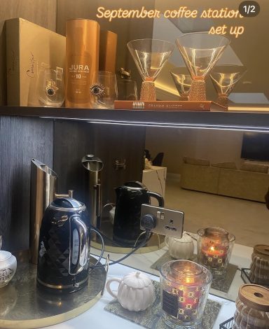 Coffee station reset